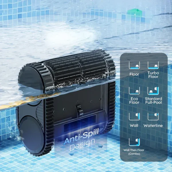 Robot Nettoyeur de Piscine Sans Fil Wybot C2 (Contrôle par Application)