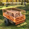 Remorque à benne basculante VEVOR - Capacité 680 kg - 0,4 m³