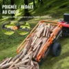 Remorque à benne basculante VEVOR - Capacité 680 kg - 0,4 m³