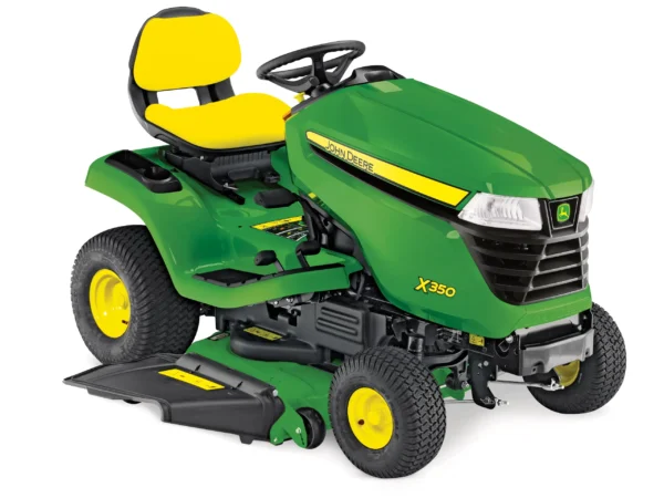 Tracteur tondeuse John Deere X350 + carter de coupe 42" (107 cm) Accel Deep