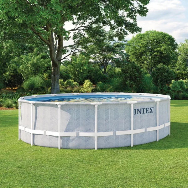 1 Piscine Chevron ronde 4,88 x 1,22 m