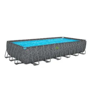 244568-1200-auto Piscine tubulaire rectangulaire Yzaki Style sans filtration - 7,32 x 3,66 x 1,32 m