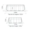 245729-1200-auto Piscine tubulaire rectangulaire Yzaki Style sans filtration - 5,49 x 2,74 x 1,32 m