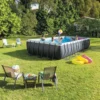 Piscine Intex Ultra XTR Frame rectangulaire 7,32 x 3,66 x 1,32 m