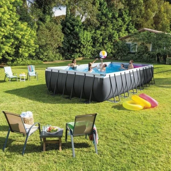 Piscine Intex Ultra XTR Frame rectangulaire 7,32 x 3,66 x 1,32 m