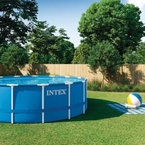 28242np-kit-piscine-metal-frame-ronde- Piscine Intex Metal Frame 4,57 x 1,22 m