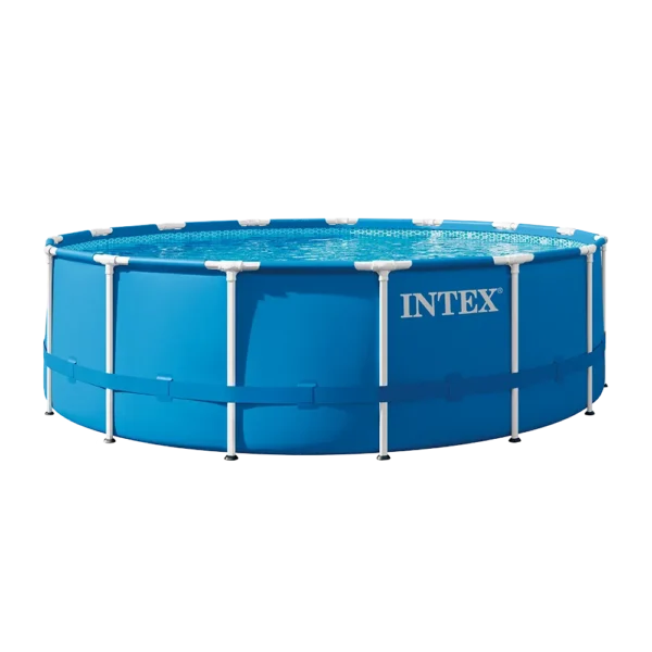 28242np-kit-piscine-metal-frame-ronde- Piscine Intex Metal Frame 4,57 x 1,22 m